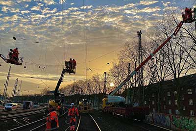 Regionalhalt Düsseldorf-Bilk, VzG-Strecke 2550, km 84,50 – km 87,50 NRW, Deutschland